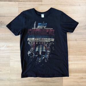 My Chemical Romance Black American Flag Skull Shirt Size Medium Emo Pop Punk Tee